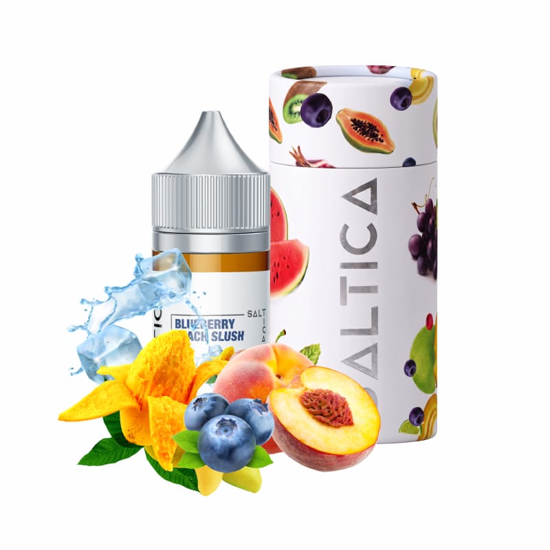 Saltica Blueberry Peach Slush E-Liquids